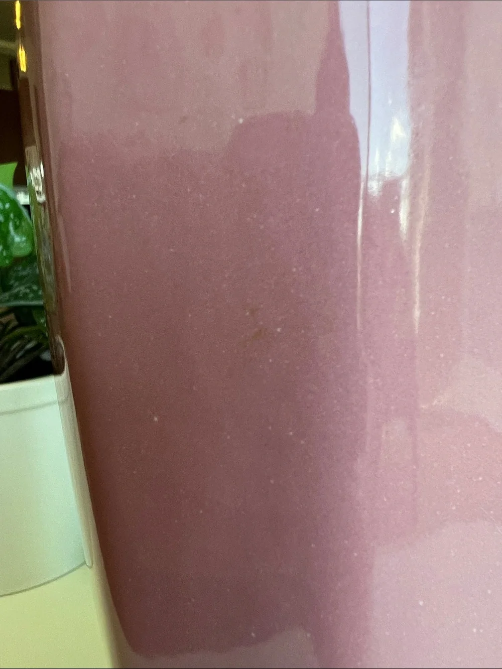Vintage Tall Ceramic Vase Pink Mauve - Picture 4 of 11